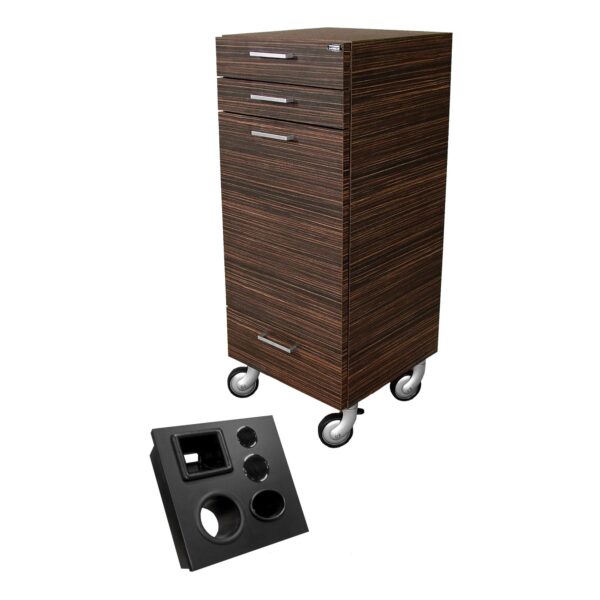 953-15 Inch Rolling Hair Salon Station Full Tool Panel