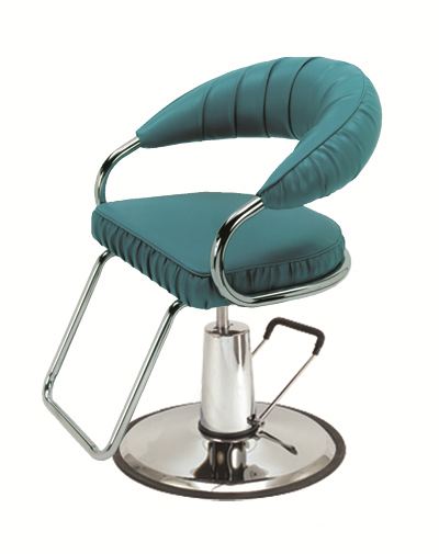 Pibbs 9906 USA Made Plush Hair Styling Chair - Image 2