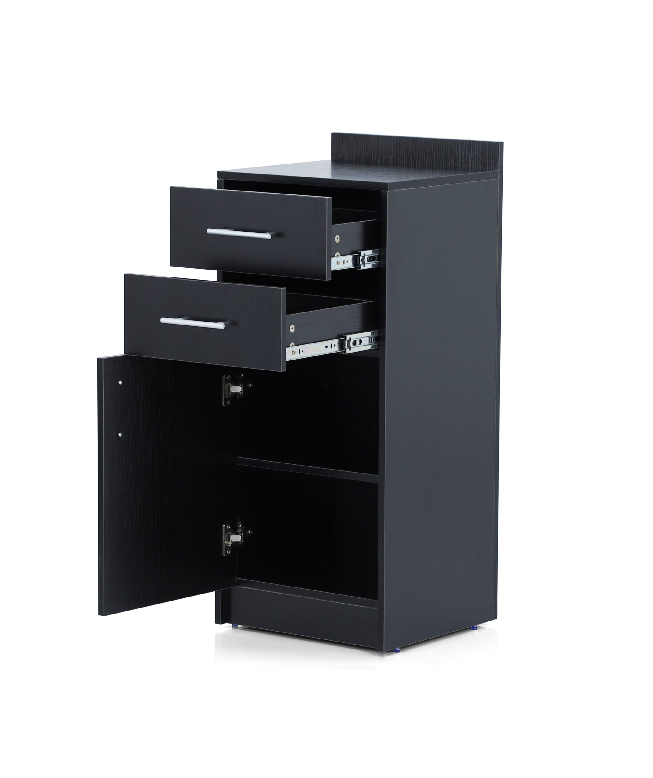 CS65 Italica 16 Inch Black Wood Grain Styling Cabinet - Image 4