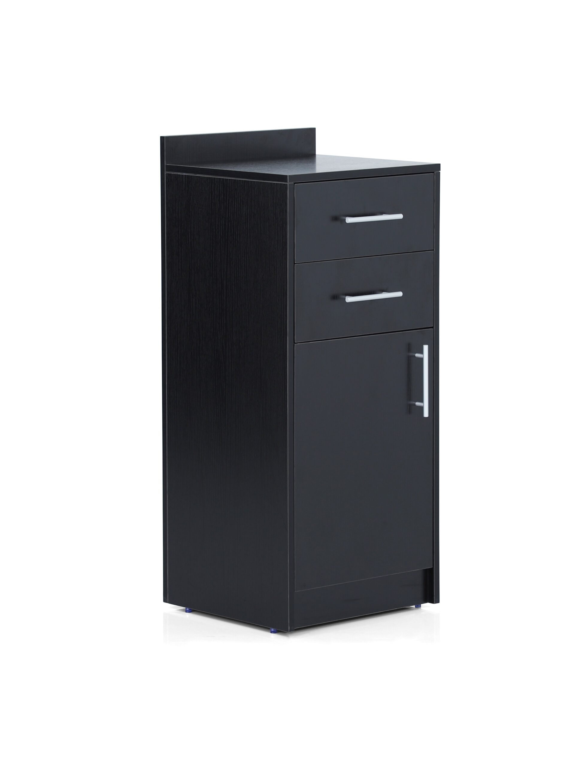 CS65 Italica 16 Inch Black Wood Grain Styling Cabinet