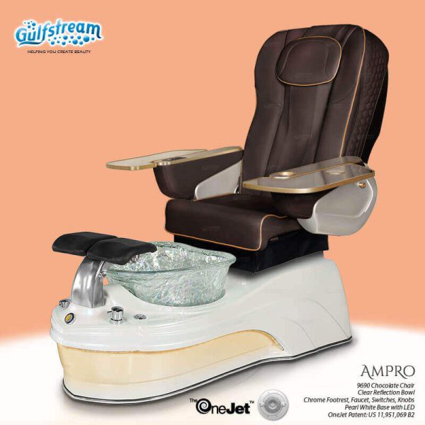 Ampro Illuminated Pipeless Glass Bowl Pedicure Spa - Image 4