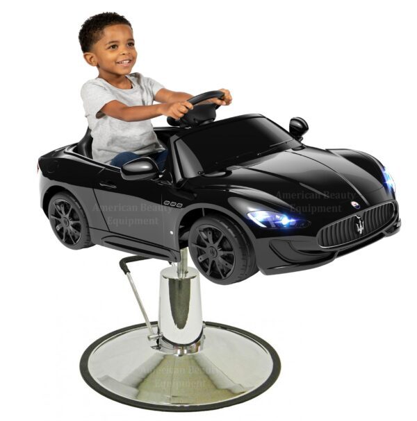 Black Maserati Kids Hair Styling Car