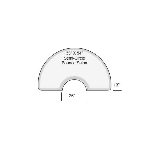 3X5 Half Circle Bouncy Anti Fatigue Salon Mat - Image 2