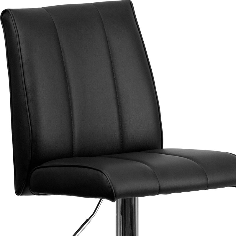 1220 Make Up or Cutting Chair Black Modern - Image 2