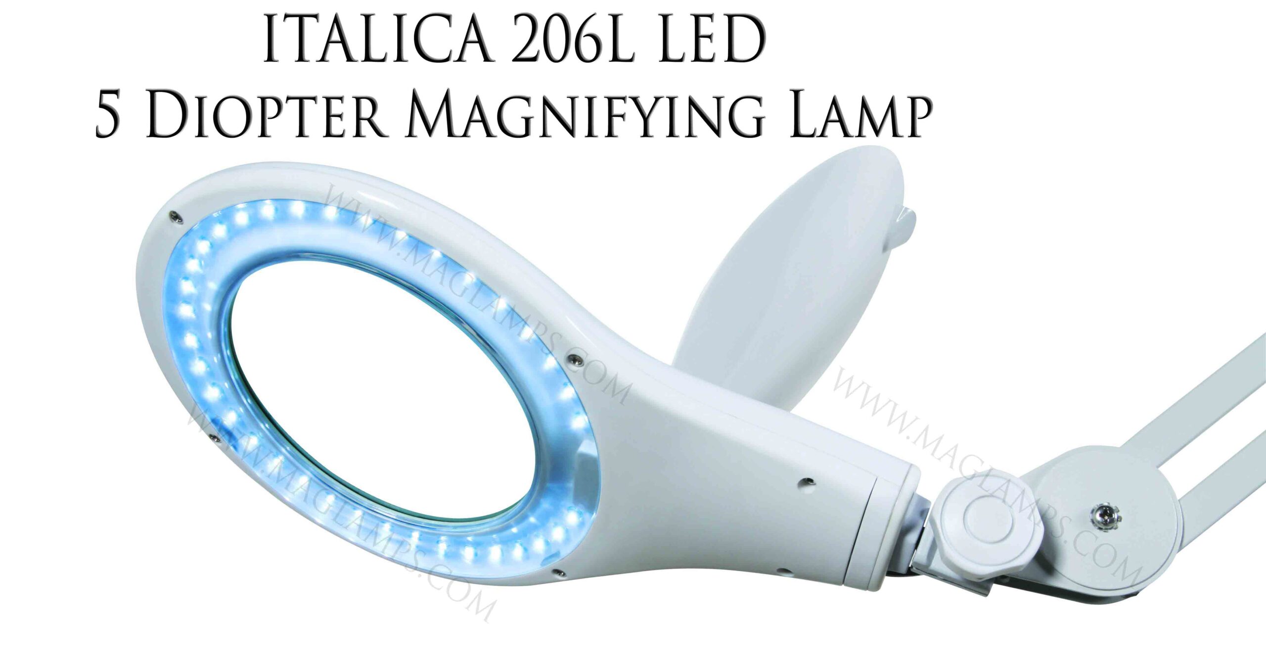 206L LED Magnifying Lamp 5 Diopter Lens - Image 2