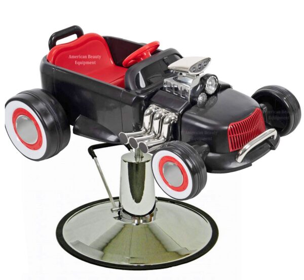 Black/Red Race Car Hair Styling Chair (You Decide Which Decals)