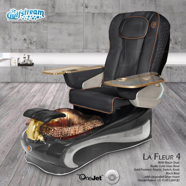 La Fleur 4 Pipeless Glass Bowl Pedicure Spa - Image 4