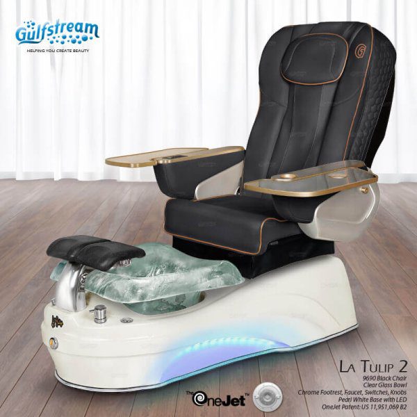 La Tulip 2 Pipeless Glass Bowl Pedicure Spa - Image 4