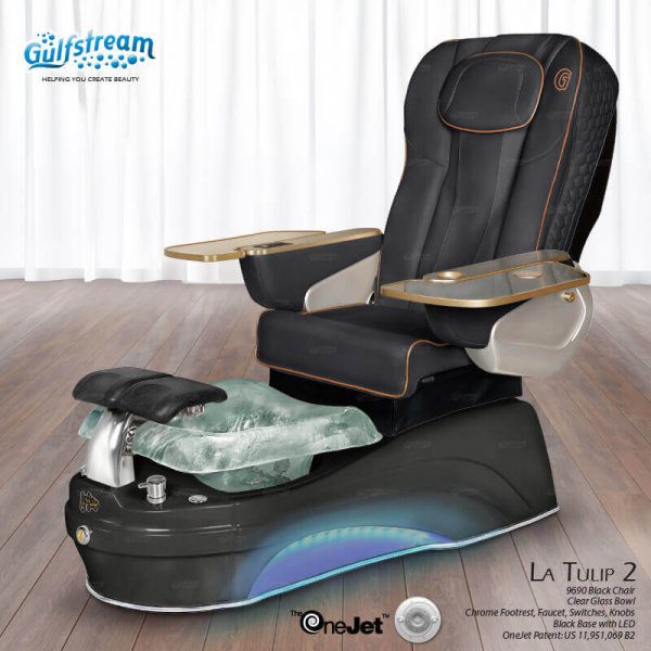 La Tulip 2 Pipeless Glass Bowl Pedicure Spa - Image 5