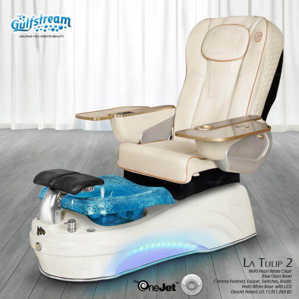La Tulip 2 Pipeless Glass Bowl Pedicure Spa - Image 3