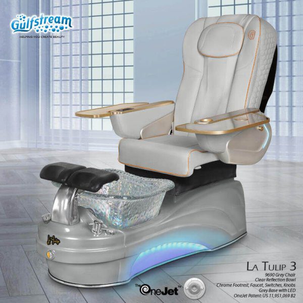 La Tulip 3 Pipeless Glass Bowl Superior Pedicure Spa - Image 7