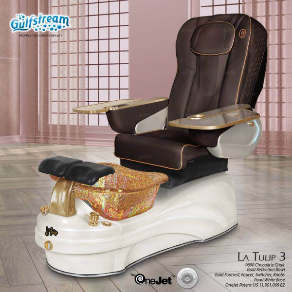 La Tulip 3 Pipeless Glass Bowl Superior Pedicure Spa - Image 6
