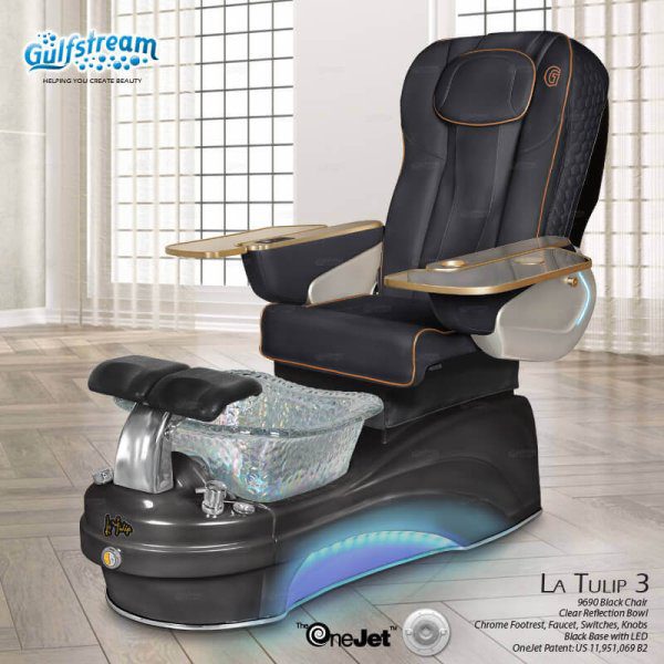 La Tulip 3 Pipeless Glass Bowl Superior Pedicure Spa - Image 4