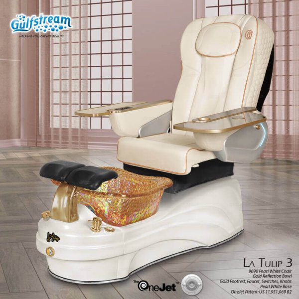 La Tulip 3 Pipeless Glass Bowl Superior Pedicure Spa - Image 2