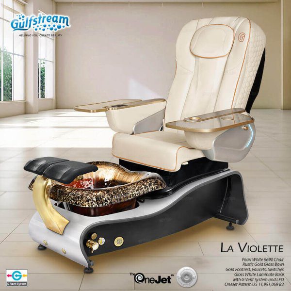 La Violette Pipeless Glass Bowl Pedicure Spa - Image 5