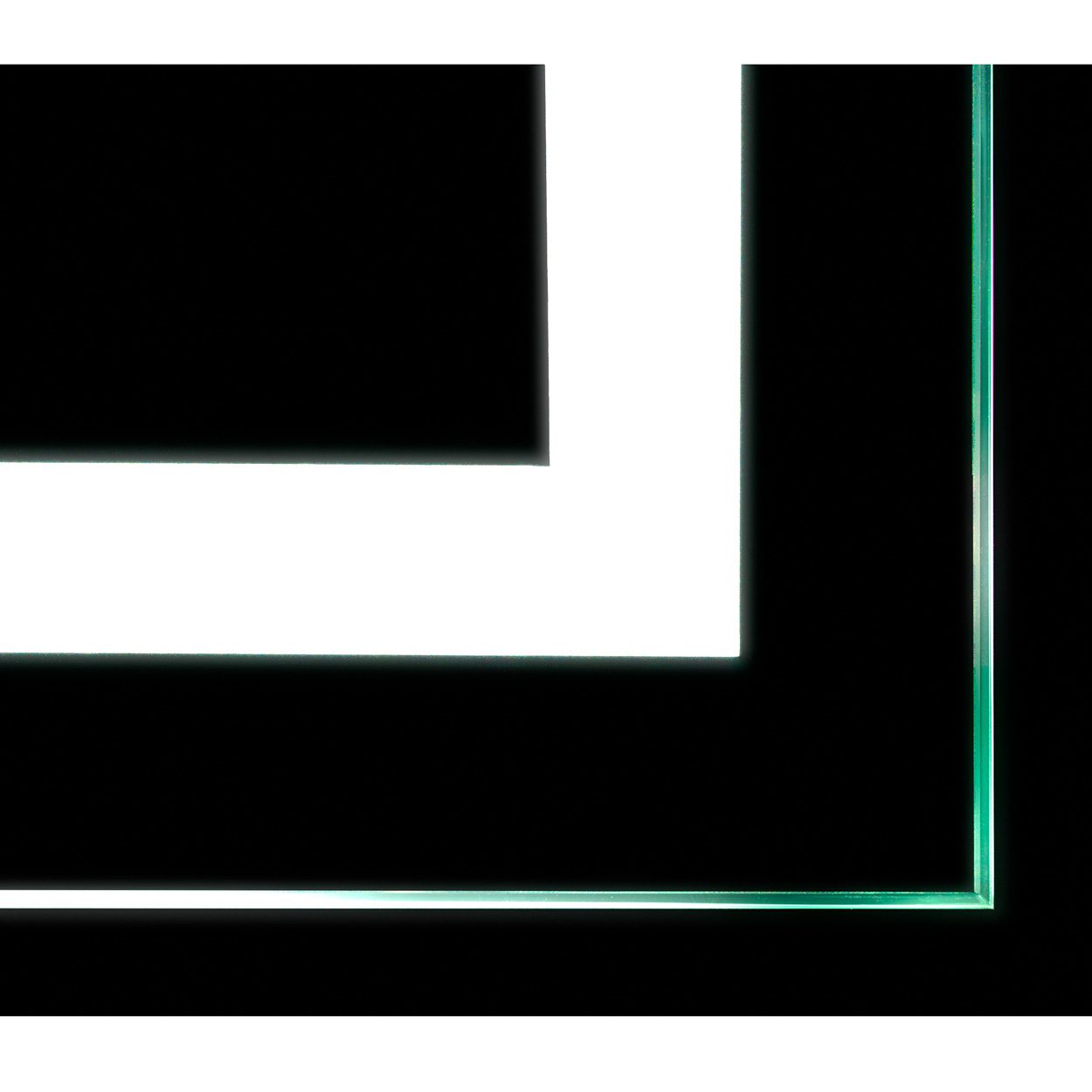 9110 LED Mirror Panel With Station Silver Laminate - Image 3