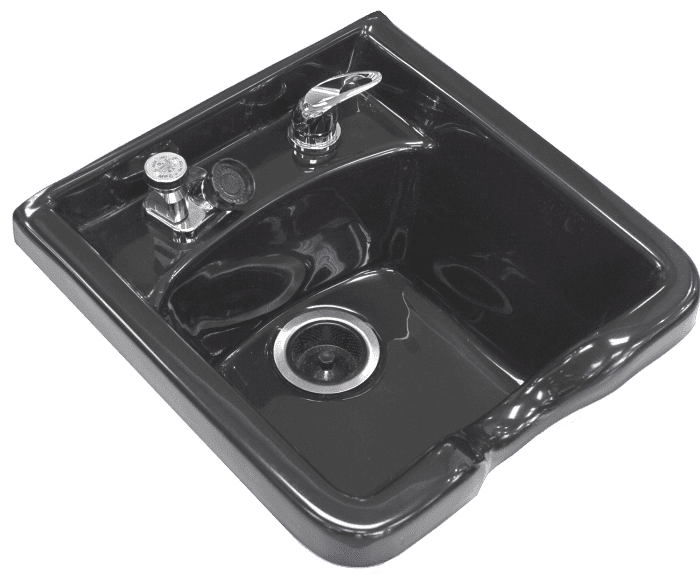 10W Fiberglass USA Made Shampoo Bowl Complete