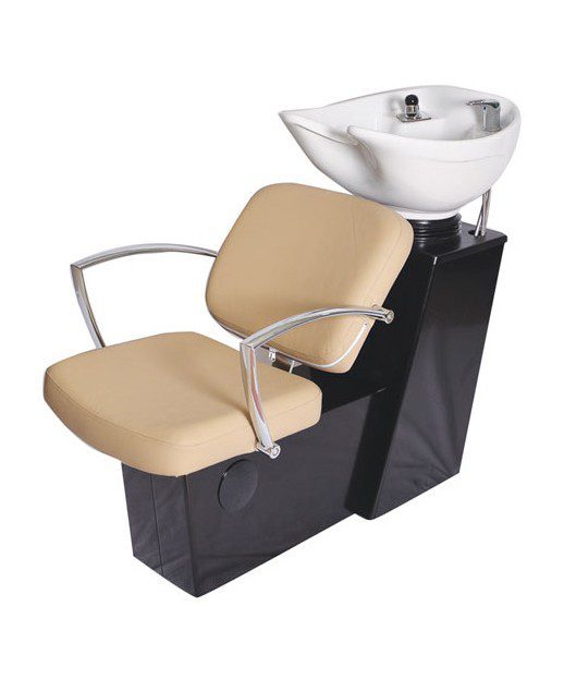 Pibbs 5237W Pisa Shampoo Side or Backwash Sliding Chair Tilting Shampoo Bowl - Image 2