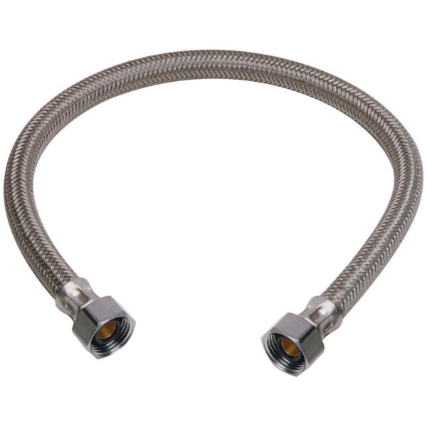 1/2 to 1/2 Braided Polymer Faucet Connector Hose