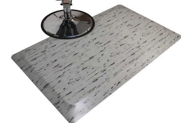 3 X 3.5 Marbleized Salon Mat Rectangle Shape 3642R12