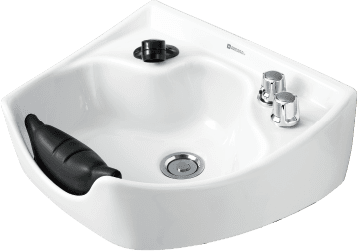 Majolica Japanese Shampoo Bowl Neckrest Built In - Image 2