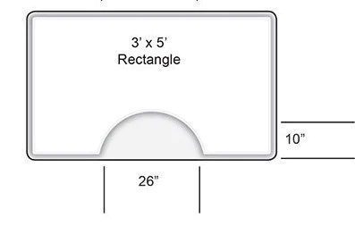 2 X 4 Foot Wide CC Guardian Rectangle Salon or Shampoo Area Salon Mat - Image 2