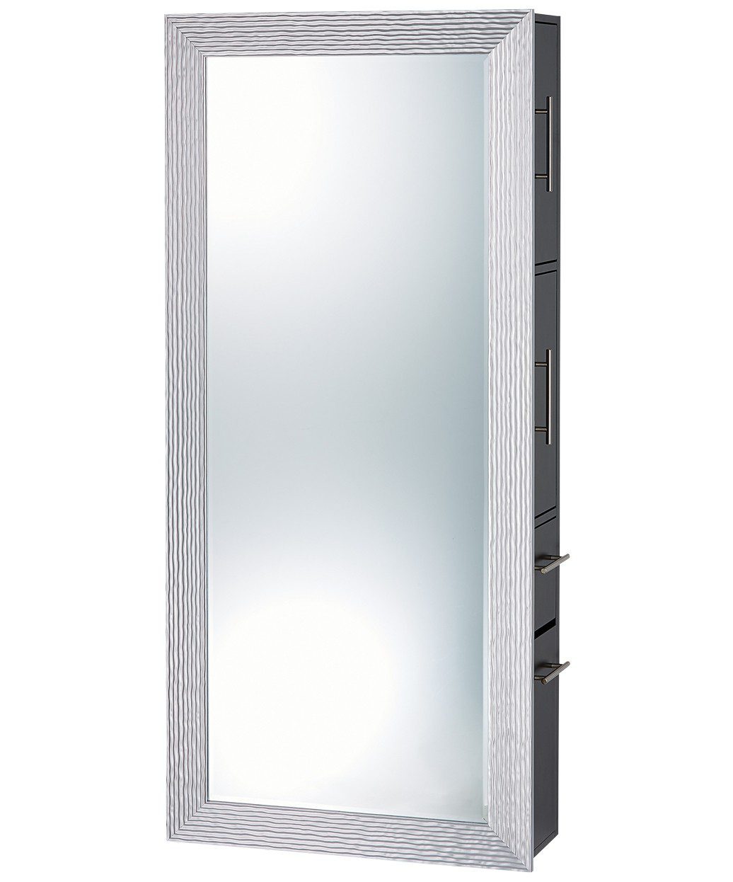 7727-SER02 Wave Black Styling Station With Mirror - Image 6