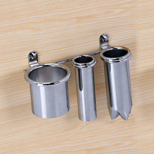 3 Ring Styling Tool Holder Wall or Cabinet Mount - Image 2