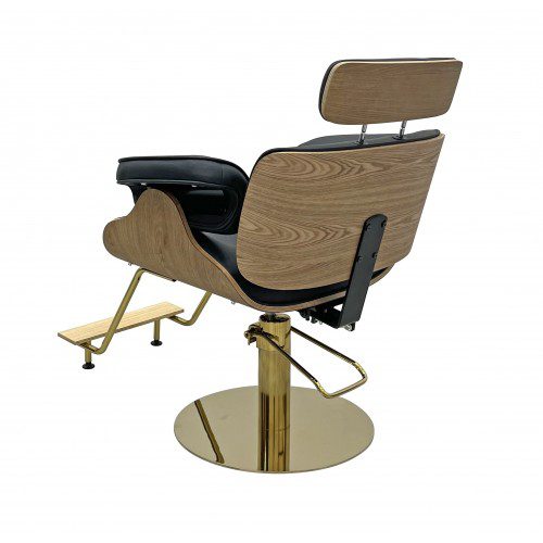 2223 Gold Reclining Styling Chair Gold Base - Image 2