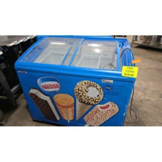 Nestles 2 Door Ice Cream Merchandiser Freezer (Sliding Glass Top)