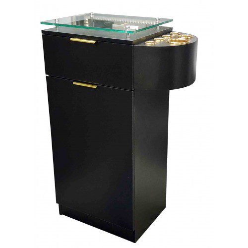 095 Black Styling Cabinet Gold Side Tool Holders