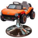 Orange E-Buggy Styling Chair Car With Oversized Base & Seatbelt