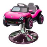 Pink E-Buggy Styling Chair Car With Oversized Base & Seatbelt