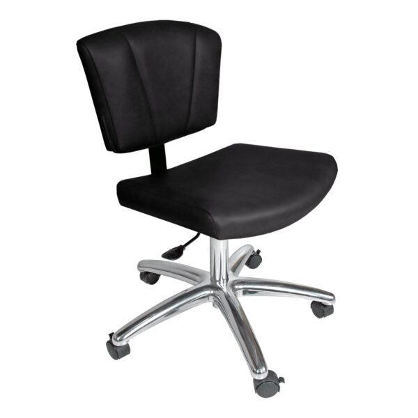 9760 Fan Back Manicure Stool With No Armrests