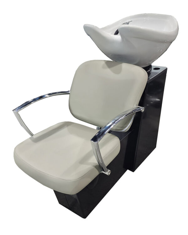 Pibbs 5237W Pisa Shampoo Side or Backwash Sliding Chair Tilting Shampoo Bowl