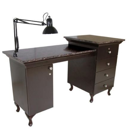 Custom 66120 Marble Top Professional USA Manicure Table