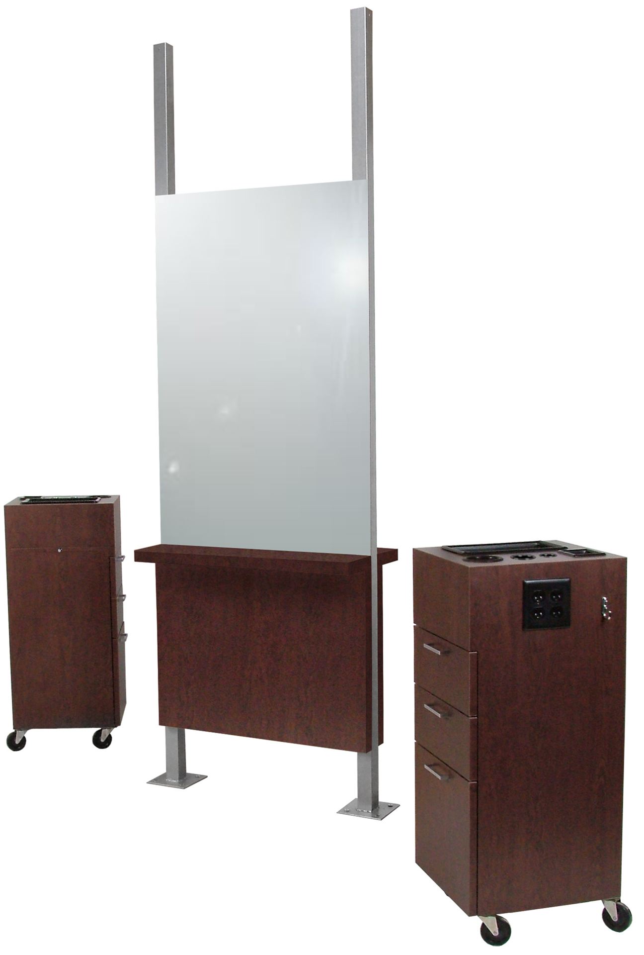 934-30 Amati Island Salon Styling Mirror Assembly