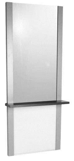 623-32 Alta Wall Mount Hair Salon Mirror With Shelf