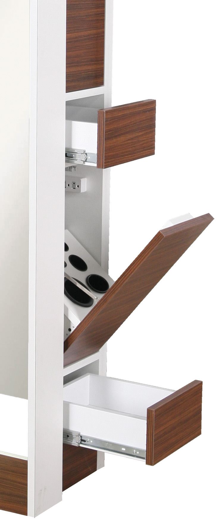 6624-32 Styling Station Storage Plus Back Lit Mirror - Image 2