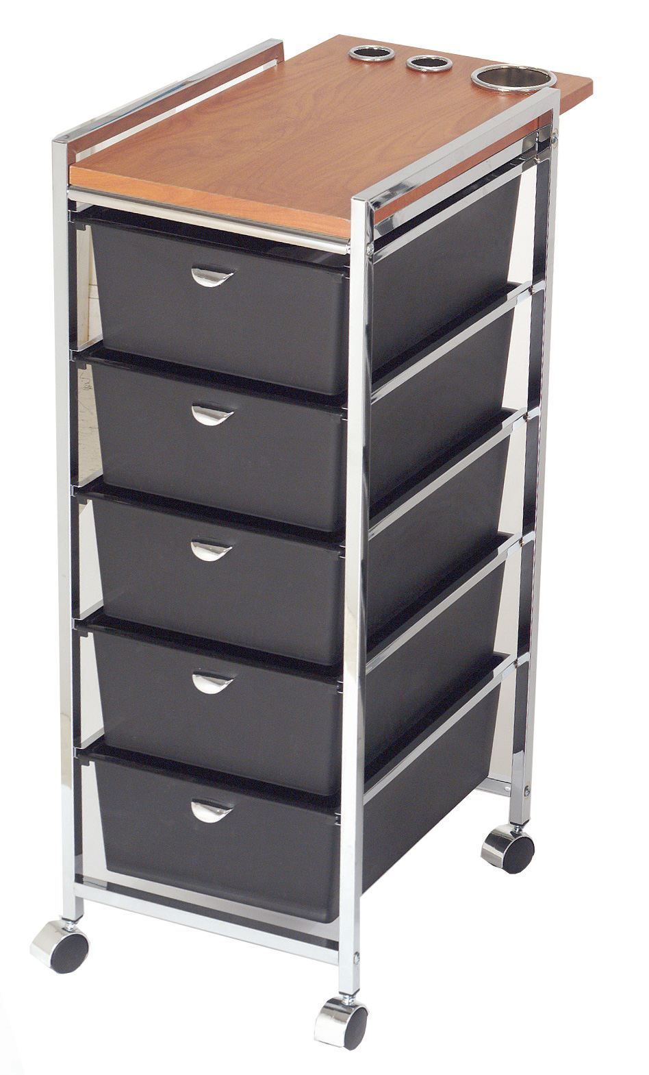 D29 Beauty Cart Laminated Top Wood with Tool Holders