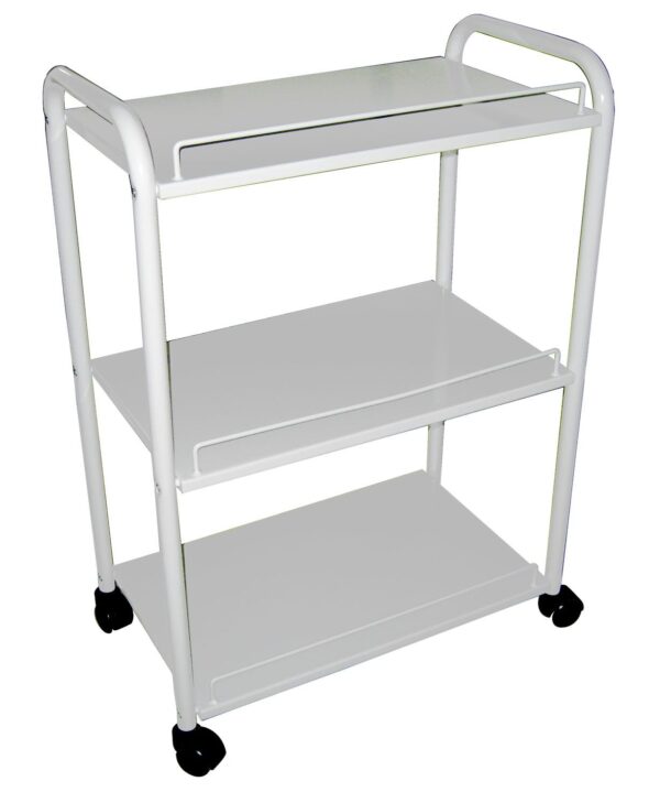 8000-1 Metal White Facial Skin Care or Waxing Trolley