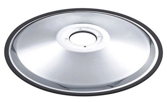 Italica Steel Barber Chair 27 Inch Floor Plate With Ring