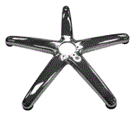 24 Inch Star Base Floor Plate With Rubber Pegs