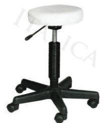 7080 Round Seat Facial or Hair Cutting Stool White or Black