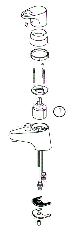 belvedere 528 Faucet Inside Hot Cold Cartridge - Image 2