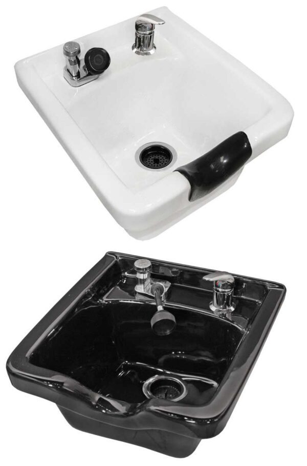 8000 Porcelain Traditional Wall Hung Shampoo Bowl Complete