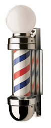 Marvy 410WM 2 Light Barber Pole Globe Top