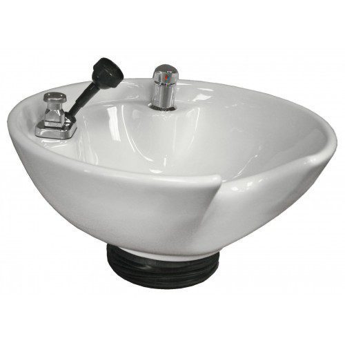 White Round Shampoo Bowl CB82 $0.00