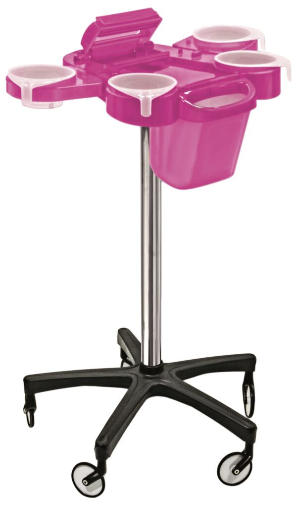 Service Plus Hair Color Trolley, Foiler Plus Trash Can