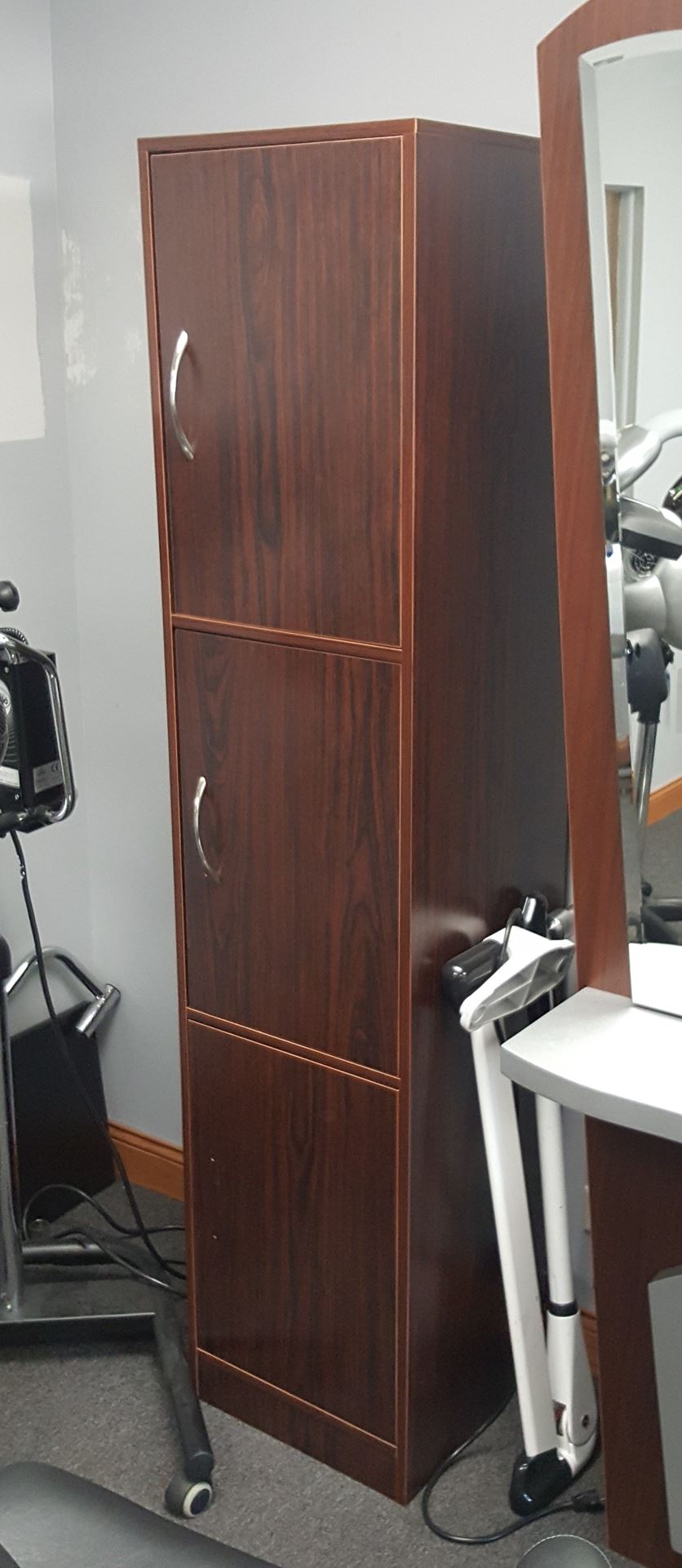 CS06 Salon Storage Cabinet Dark Walnut (New)